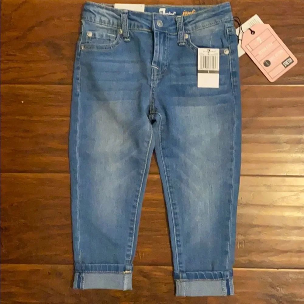 7 For All Mankind Josefina Skinny Boyfriend Jeans Modern Brand New Distressed